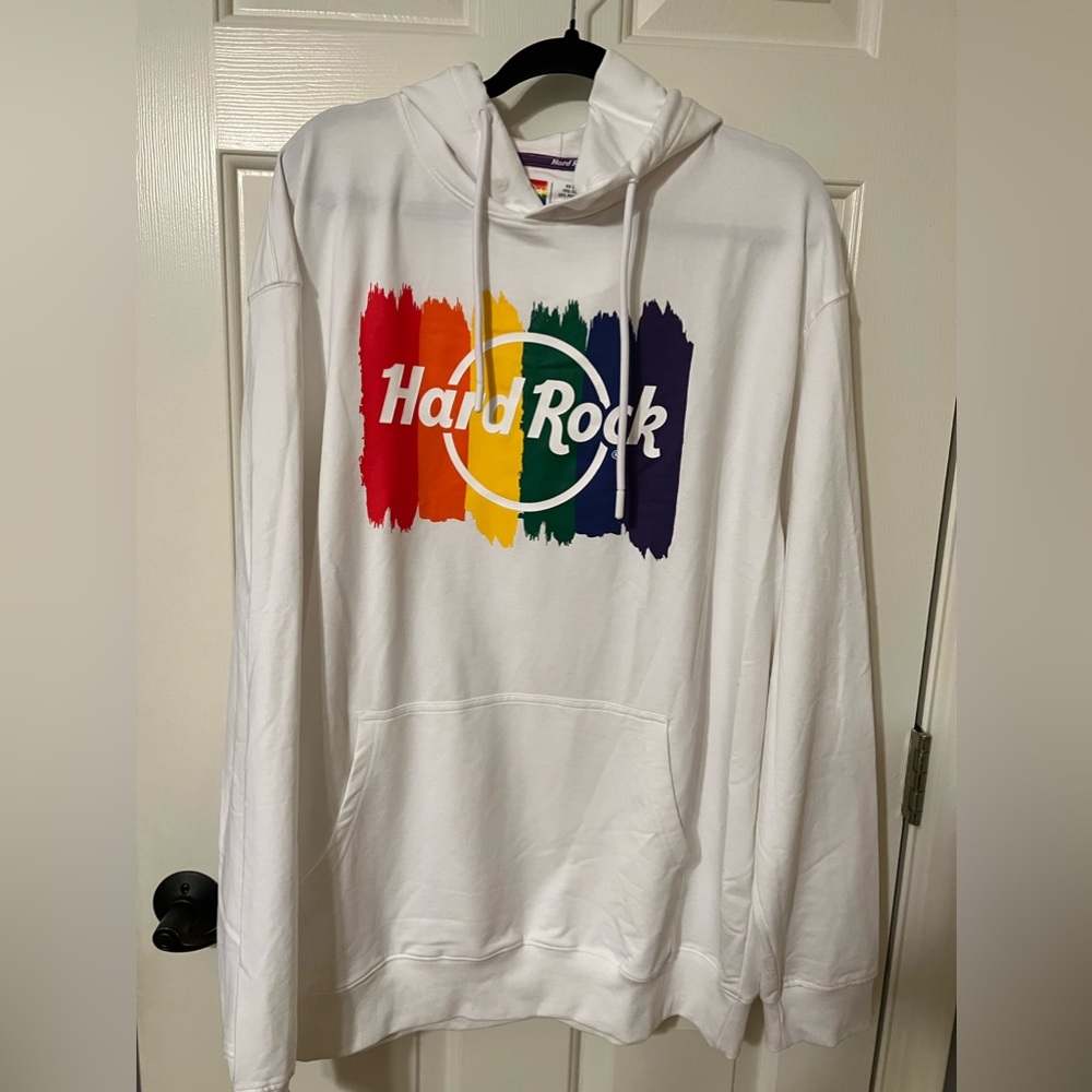 Hard Rock rainbow pride sweatshirt brand new without tags XXL unisex